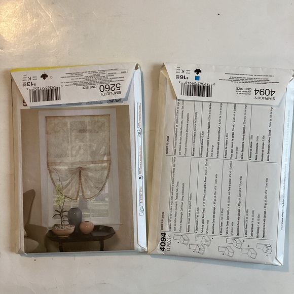 🛍️$5 Add-on🛍️ Unused home decor sewing patterns - Picture 2 of 3